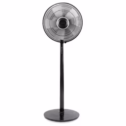 Emerio FN-114474.1, Ventilateur à lame domestique, Noir, Sol, Boutons, Secteur, 55 W