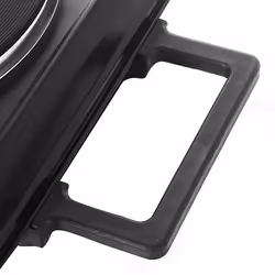 Emerio HP-114482.1 plaque Noir Comptoir Plaque scellée 2 zone(s)
