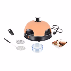 Emerio PO-115985, 4 pizza(s), Noir, Orange, Vitrocéramique, 900 W, 4,43 kg, 380 mm