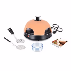 Emerio PO-115985 Machine et four à pizzas 4 pizza(s) 900 W Noir, Orange