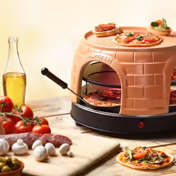 Emerio PO-116124 Machine et four à pizzas 8 pizza(s) 1500 W Noir, Orange - Vue supplémentaire 4