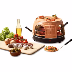 Emerio PO-116124 Machine et four à pizzas 8 pizza(s) 1500 W Noir, Orange - Vue supplémentaire 5