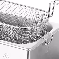 Emerio DF-120482 friteuse Double 3 L Autonome 2000 W Noir, Acier inoxydable