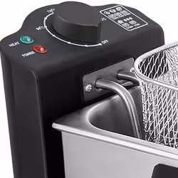 Emerio DF-120482 Double Friteuse 3L 2000W Noir, Inox - Vue supplémentaire 4