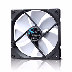 Fractal Design FD-FAN-DYN-GP14-WT, Ventilateur, 14 cm, 1000 tr/min, 18,9 dB, 68,4 cfm, Noir, Blanc