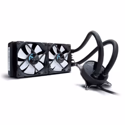 Fractal Design Celsius S24, Refroidisseur de liquide tout-en-un, 87,6 cfm, Noir, Blanc