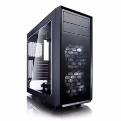 Fractal Design Focus G, Midi Tower, PC, Noir, ATX, ITX, micro ATX, Blanc, Ventilateur, Devant