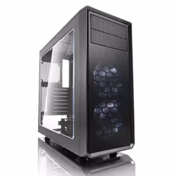 Fractal Design Focus G, Midi Tower, PC, Noir, Gris, ATX, ITX, micro ATX, Blanc, Ventilateur, Devant