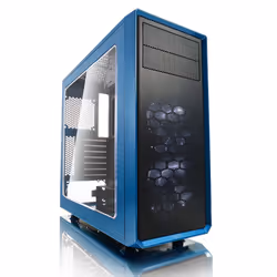 Fractal Design Focus G, Midi Tower, PC, Noir, Bleu, ATX, ITX, micro ATX, Blanc, Ventilateur, Devant