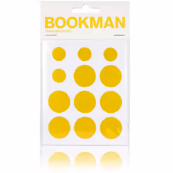 Bookman Sticky Reflectors, Réfléchissant, Jaune, 12 pièce(s)