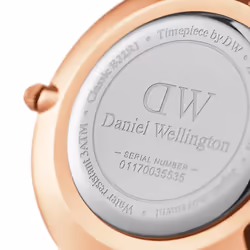 Daniel Wellington Petite Ashfield Montre bracelet Femelle Quartz Noir, Or rose Or rose - Vue supplémentaire 7