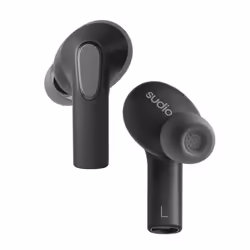 Sudio E3, True Wireless Stereo (TWS), Appels/Musique/Sport/Au quotidien, 50,8 g, Casque, Noir