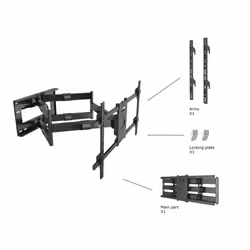 Multibrackets 6546 support pour téléviseur 2,03 m (80") Noir - Vue supplémentaire 7