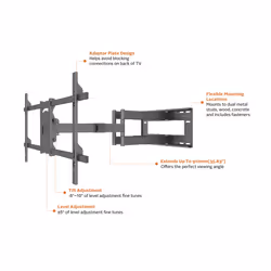Multibrackets 6546 support pour téléviseur 2,03 m (80") Noir - Vue supplémentaire 8