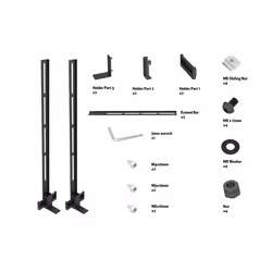 Multibrackets 6645 support de haut-parleurs Support mural tv Acier Noir - Vue supplémentaire 4