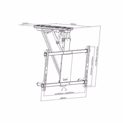 Multibrackets 7888 support pour téléviseur 70" Noir - Vue supplémentaire 12