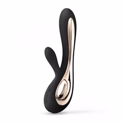 LELO Soraya 2, Noir, Acrylonitrile-Butadiène-Styrène (ABS), Silicone, Courbé, Ambidextre, Boutons, 0 - 120 Hz