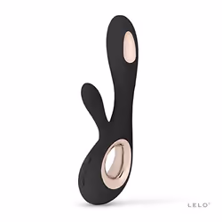 LELO Soraya Wave, Stimulation du clitoris, Noir, Acrylonitrile-Butadiène-Styrène (ABS), Silicone, Courbé, Ambidextre, Mat