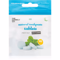 Le complément au soin dentaire The Humble Co. Natural Toothpaste Tablets vous aide à porter l’hygiène dentaire à son summum.