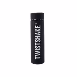 Twistshake Hot or Cold, 0,42 L, Noir, Silicone, Acier inoxydable, 10 h, 10 h, Utilisation quotidienne