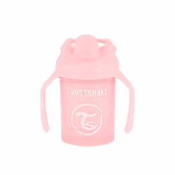 Twistshake Mini cup, Gobelet verseur, 4 mois, Rose, Polypropylène (PP), Silicone, Élastomère thermoplastique (TPE), Fille, Si ...