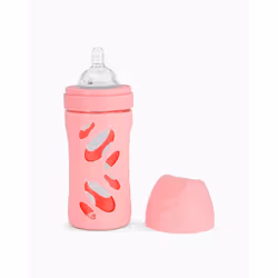 Twistshake Anti-Colic Glass Bottle, Rose
