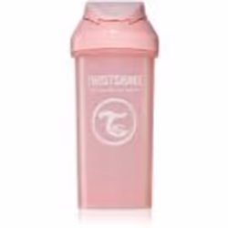 Twistshake Straw cup, Tasse d'apprentissage, 6 mois, Rose, Silicone, Fille, Couvercle push-pull