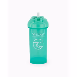 Twistshake 1010.7859.0, Tasse d'apprentissage, 6 mois, Vert, Plastique, Silicone, Garçon/Fille, Couvercle rotatif