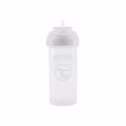 Twistshake Tasse à paille, Tasse d'apprentissage, 6 mois, Blanc, Polypropylène (PP), Élastomère thermoplastique (TPE), Silico ...