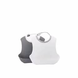 Twistshake Bibs, Tablier à bavette, Gris, Blanc, 19 - 30, Unisexe, Bébé (0-2 ans), 4 mois
