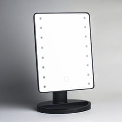 Carl&Son Makeup LED Mirror miroir de maquillage Autonome Rectangulaire Noir