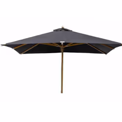 Venture Design 1155-333, Parasol résidentiel, Rond, Noir, Monochromatique, 3 m
