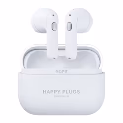 Happy Plugs Hope, True Wireless Stereo (TWS), Appels/Musique, 20 - 20000 Hz, 4,9 g, Casque, Blanc