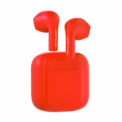 Happy Plugs JOY, True Wireless Stereo (TWS), Appels/Musique/Sport/Au quotidien, 20 - 20000 Hz, Écouteurs, Rouge