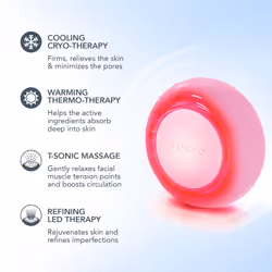 FOREO UFO 3 - Hydratation profonde du visage 5-en-1 - Rose pâle