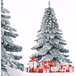 Attributs: 【Style naturel avec des flocons de neige】le sapin de Noël artificiel est inspiré du vrai pin. Il est équipé de nom ...