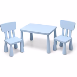 Attributs : 【Un cadeau idéal pour les enfants : 】Ce mobilier pour enfants, une table et 2 chaises, offre non seulement un esp ...