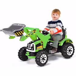 Description générale Ce tracteur électrique avec pelle offre aux enfants une expérience de conduite amusante et réaliste. Con ...