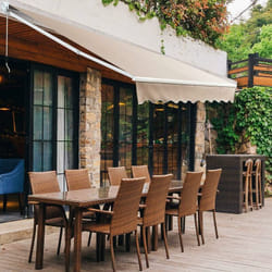 Costway - Store Banne Auvent Rétractable Manuel 295x250CM Angle Ajustable 40°-100° sans Perçage pour Fenêtre/Balcon/Jardin Beige