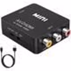 Convertisseur RCA vers HDMI 1080P MINI Video Audio Converter AV vers HDMI compatible PAL-NTSC pour TV PC PS3 PS2 STB Xbox VHS