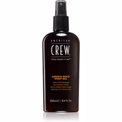 American Crew Medium Hold Spray Gel 250ml, Gel pour les cheveux, Hommes, 250 ml, Fixation, Spray, Aqua/Water/Eau, PVP, VP/VA ...