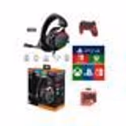 Pack de manette et casque gamer - PS4 - Manette Bluetooth Rouge Camouflage - Son surround 7.1 - Casque PRO-H600