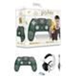 Manette PS4 Bluetooth - Harry Potter - Serpentard - Lumineuse - Casque PRO-H3 - Compatible PS4/PS5