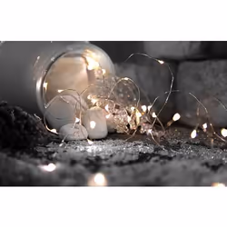 Star Trading 726-83, Guirlande lumineuse décorative, Argent, Transparent, Polyvinyl chloride (PVC), IP20, Transparent, 46 lam ...