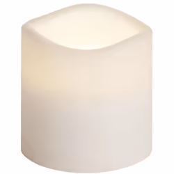 Bougie LED 'Paul', pile et minuterie, blanc, outdoor, H 7,5cm La bougie d'extérieur pratique, à piles, avec minuterie Les bou ...
