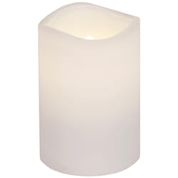 Bougie Paul, bougie ronde, blanche, led, minuterie, blanc chaud, extérieur, 11,5 cm - Star Trading