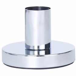 Pied de lampe 'Glans' avec douille E27, métal, argent brillant, H 8,5 cm Pied de lampe avec douille E27 pour votre ampoule dé ...