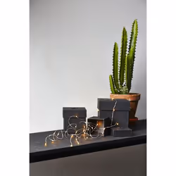 Star Trading 728-27, Guirlande lumineuse décorative, Argent, Polyvinyl chloride (PVC), IP20, Argent, 46 lampe(s)