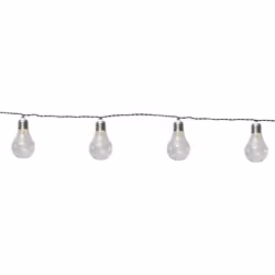 Star Trading 480-10, Guirlande lumineuse décorative, Transparent, Polyvinyl chloride (PVC), IP44, Noir, 10 lampe(s)