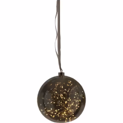 Star Trading 457-86, Figurine lumineuse décorative, Argent, Verre, Polyvinyl chloride (PVC), IP20, Transparent, 80 lampe(s)